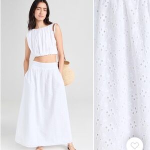 NWT Wayf White Maxi Skirt size Small